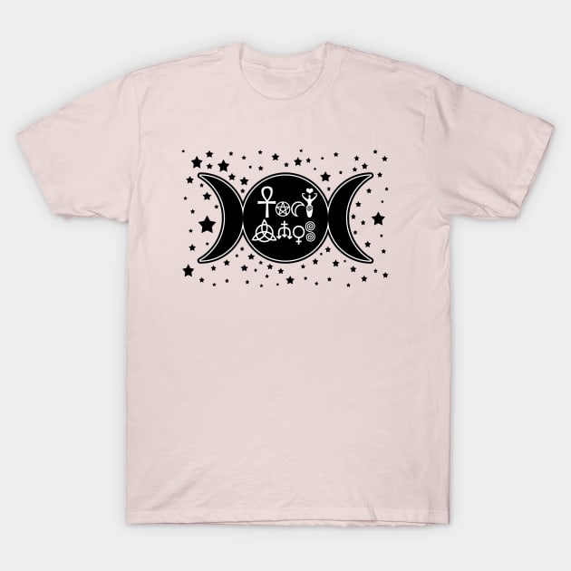 BLACK MOON GODDESS T-Shirt by SortaFairytale